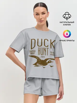 Женская пижама с шортами / Утиная охота