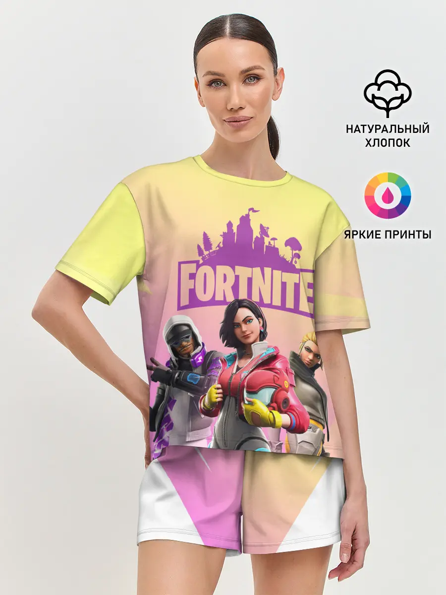 Женская пижама с шортами / Fortnite Squad