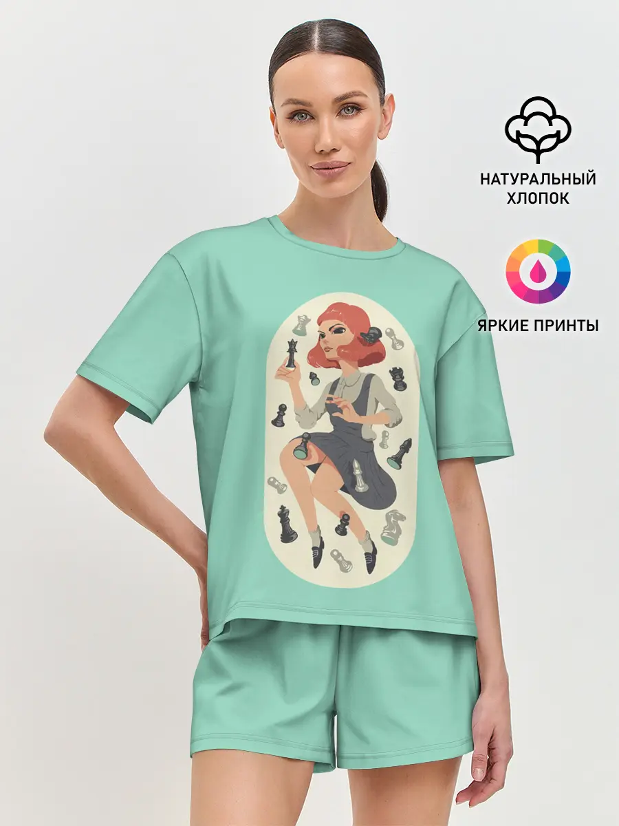 Женская пижама с шортами / Элизабет Хармон