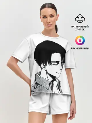 Женская пижама с шортами / Леви просто смотрит на тебя