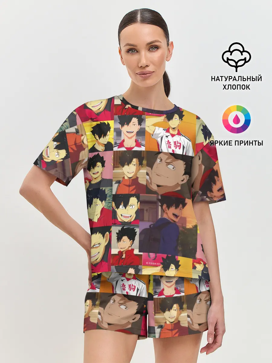 Женская пижама с шортами / КУРОО ТЕЦУРО / TETSURO