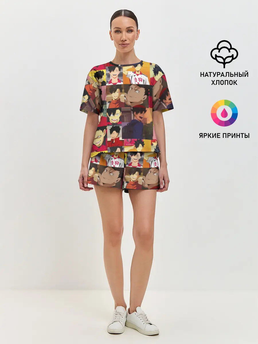 Женская пижама с шортами / КУРОО ТЕЦУРО / TETSURO