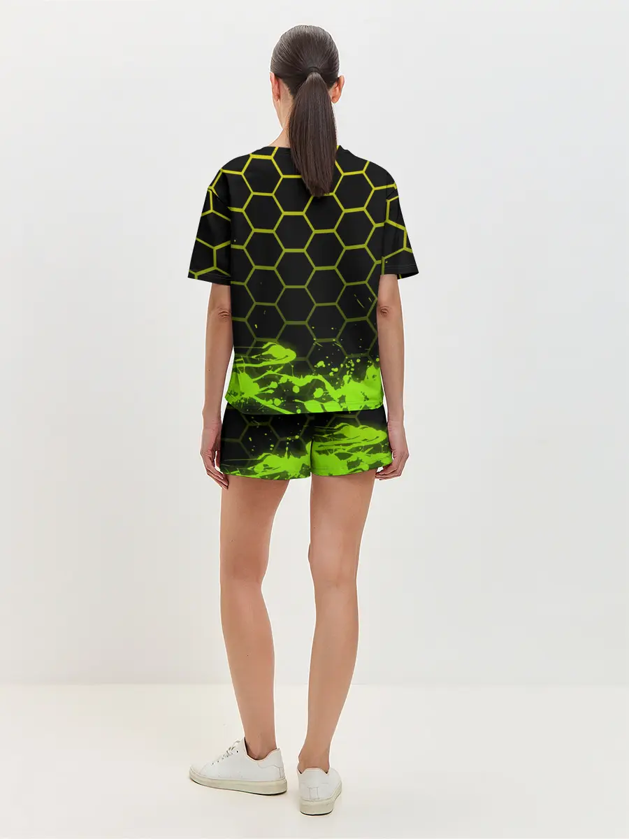 Женская пижама с шортами / Geometry Dash