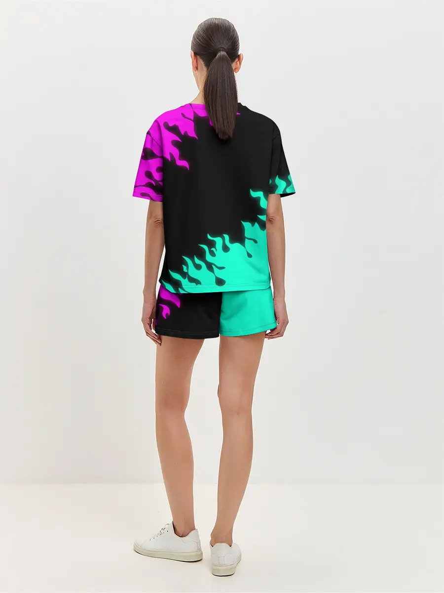 Женская пижама с шортами / Geometry Dash