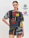 Женская пижама с шортами / Геометрия