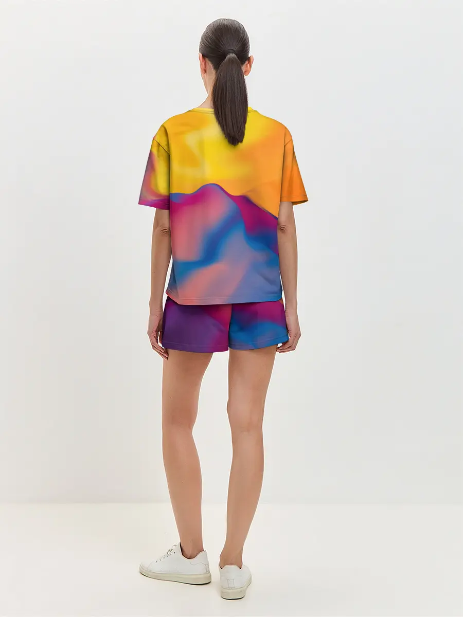 Женская пижама с шортами / Собака с молнией