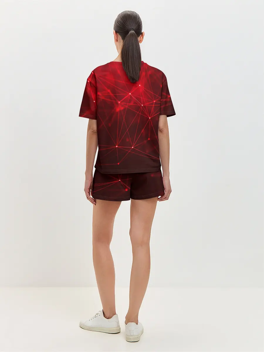 Женская пижама с шортами / Собака в стиле KISS