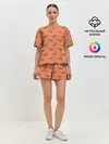 Женская пижама с шортами / Тако паттерн