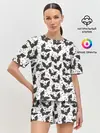 Женская пижама с шортами / Летучие мыши