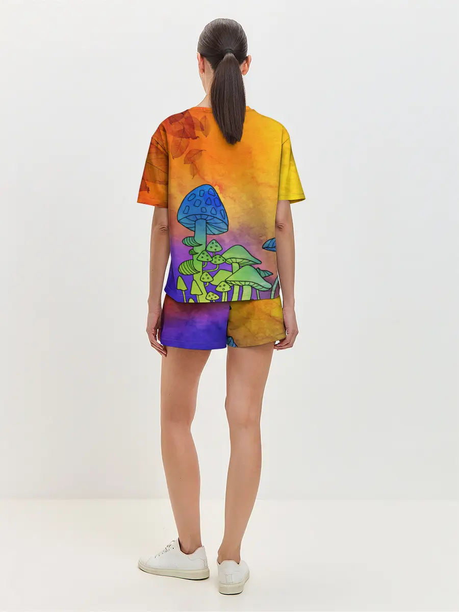 Женская пижама с шортами / Заколдованный лес