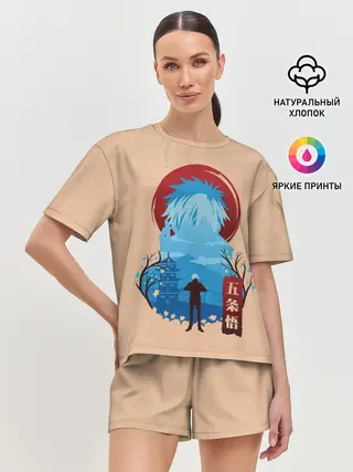 Женская пижама с шортами / Сатору Годжо Магическая битва