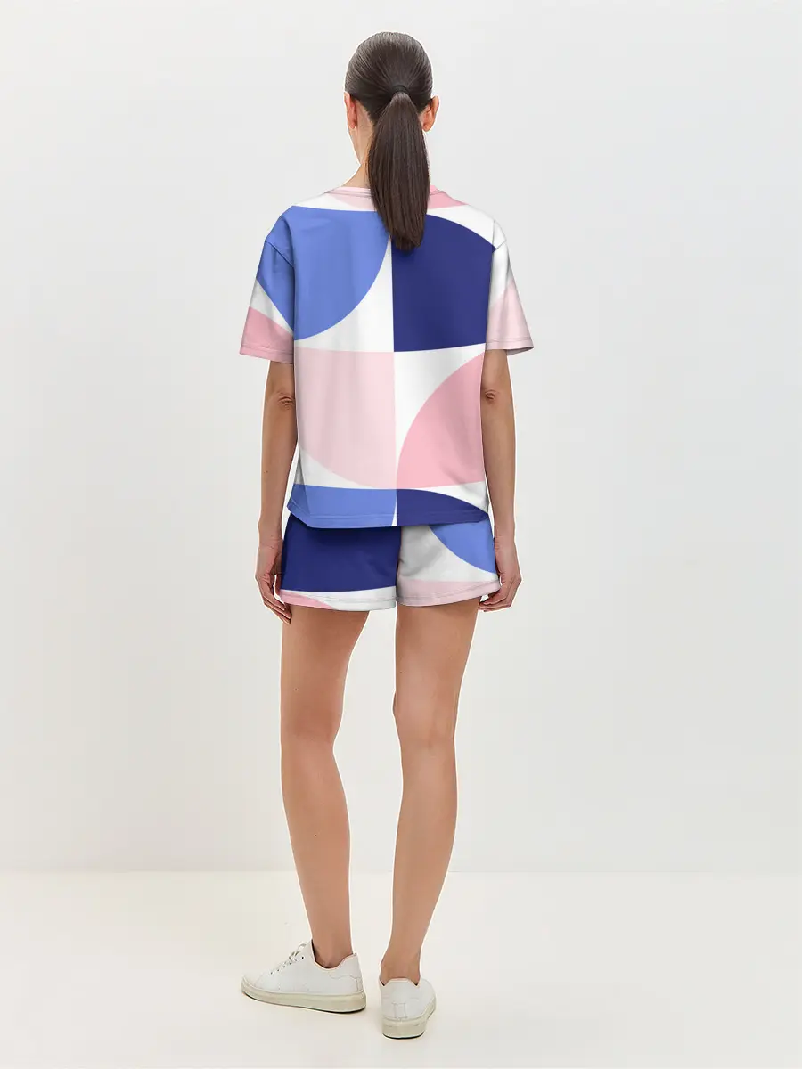 Женская пижама с шортами / узоры