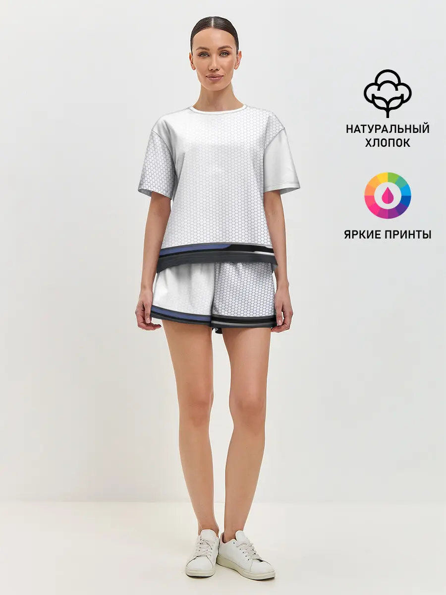 Женская пижама с шортами / Абстракт