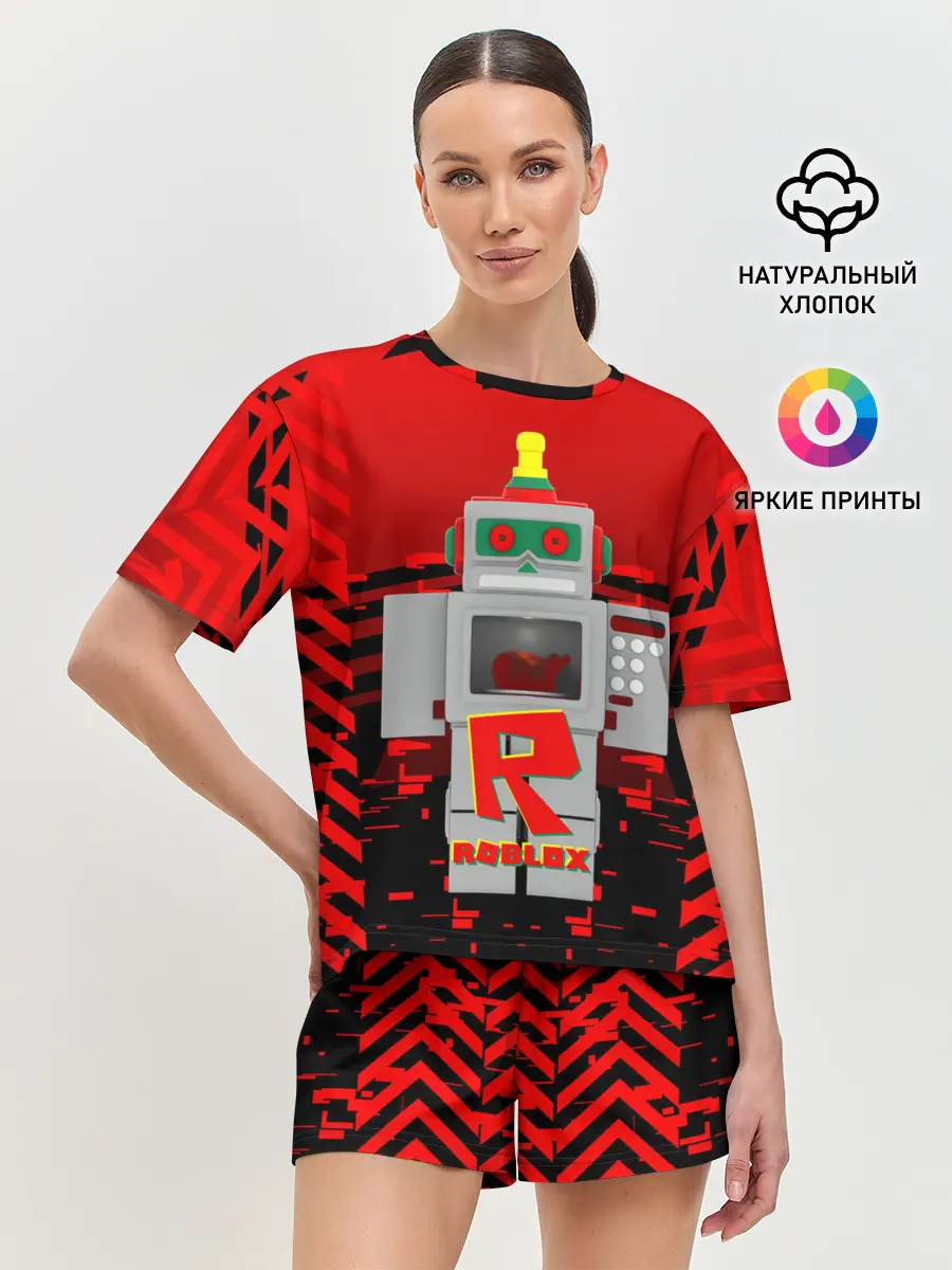 Женская пижама с шортами / ROBO | ROBLOX | РОБЛОКС