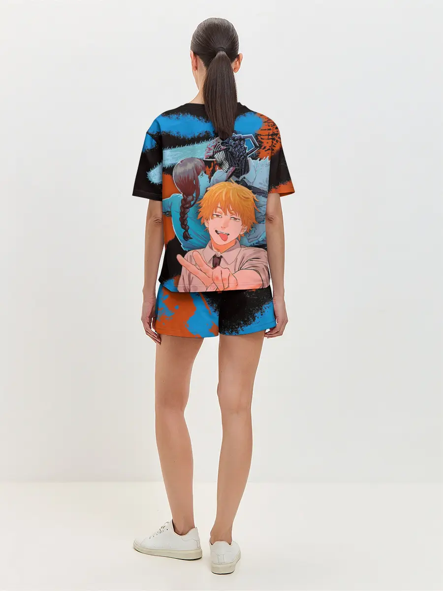 Женская пижама с шортами / Дэндзи и Макима