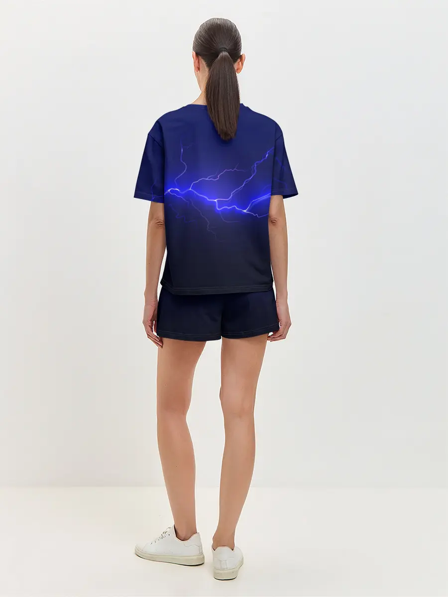 Женская пижама с шортами / MONSTER ENERGY МОЛНИЯ