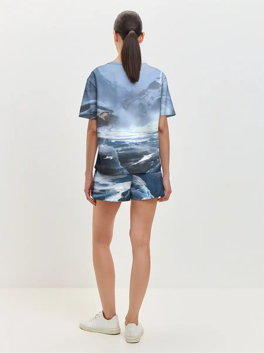 Женская пижама с шортами / Кратос и Атрей Рагнарек