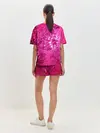 Женская пижама с шортами / Розовые Пузырьки