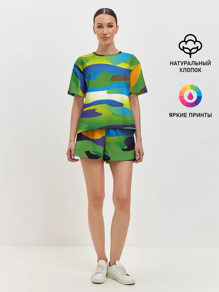 Женская пижама с шортами / CAMOUFLAGE 2022