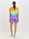 Женская пижама с шортами / РАДУЖНЫЕ ВОЛНЫ | RAINBOW WAVES