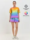 Женская пижама с шортами / РАДУЖНЫЕ ВОЛНЫ | RAINBOW WAVES
