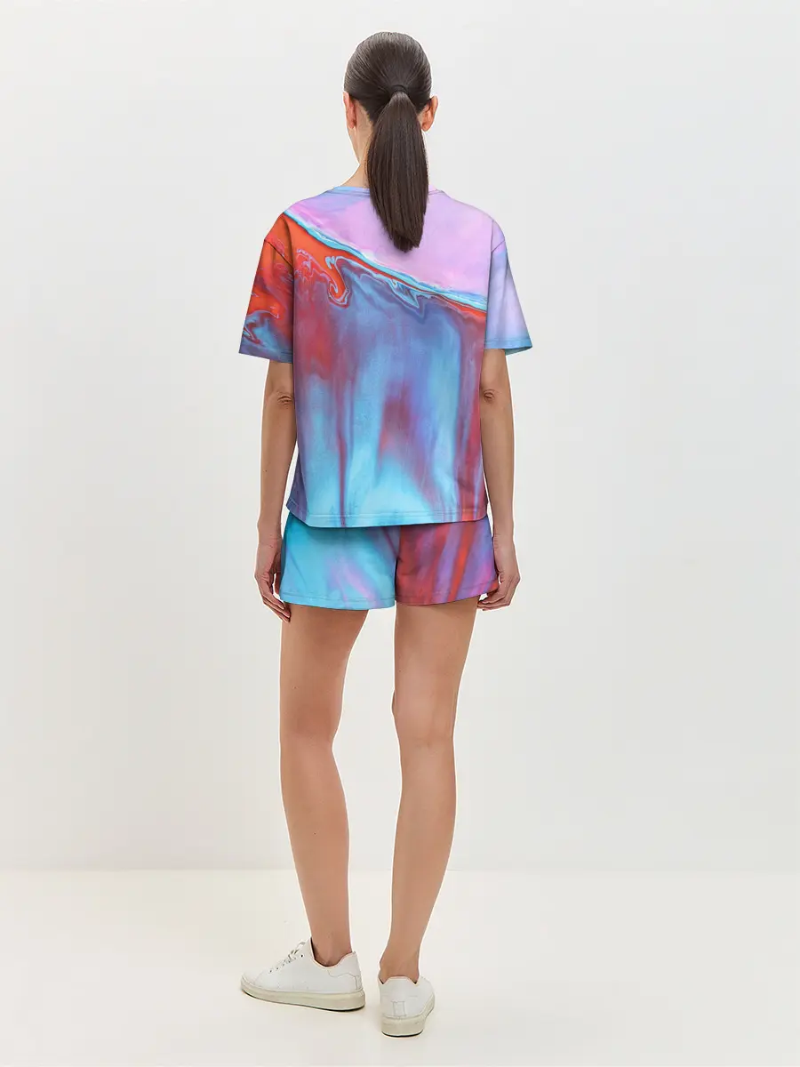 Женская пижама с шортами / Вода и песок