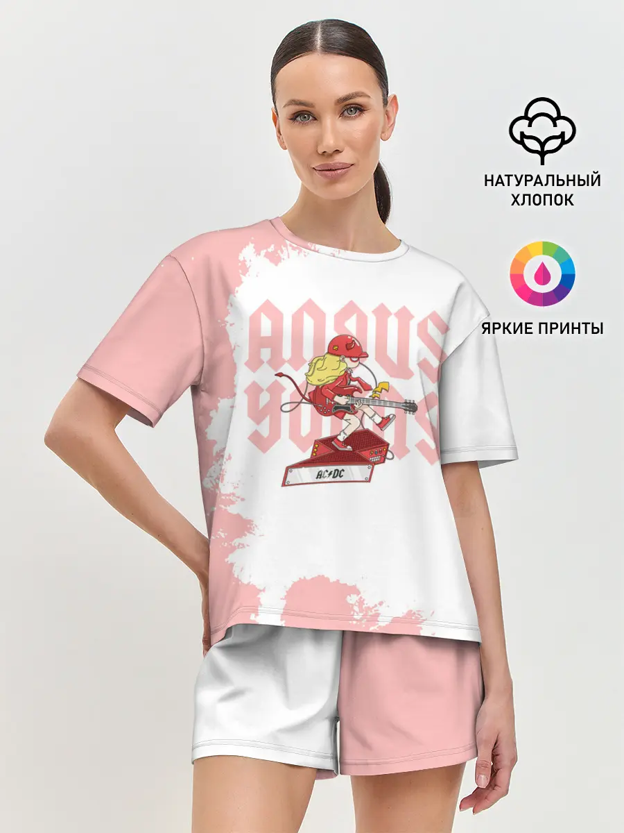 Женская пижама с шортами / Angus Young AC/DC