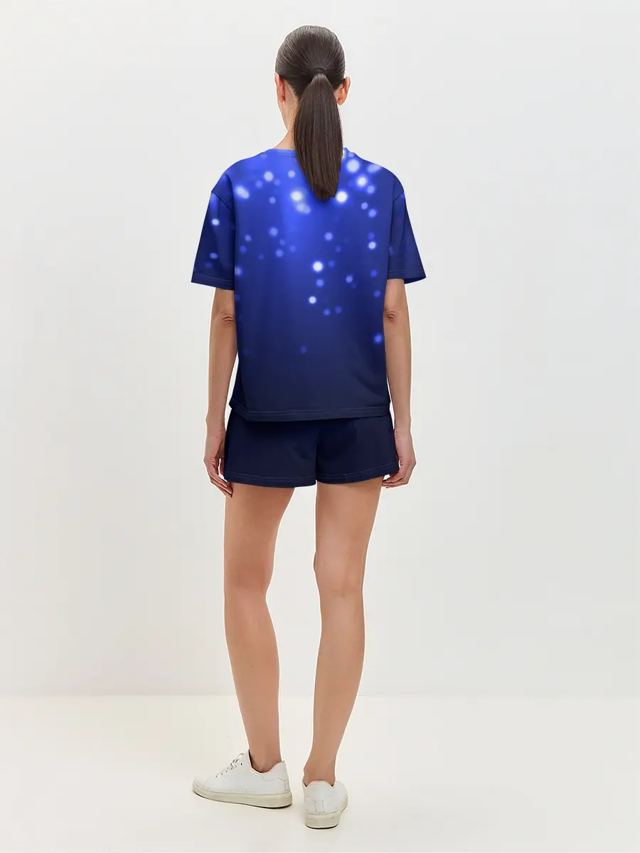 Женская пижама с шортами / Неоновый тигр