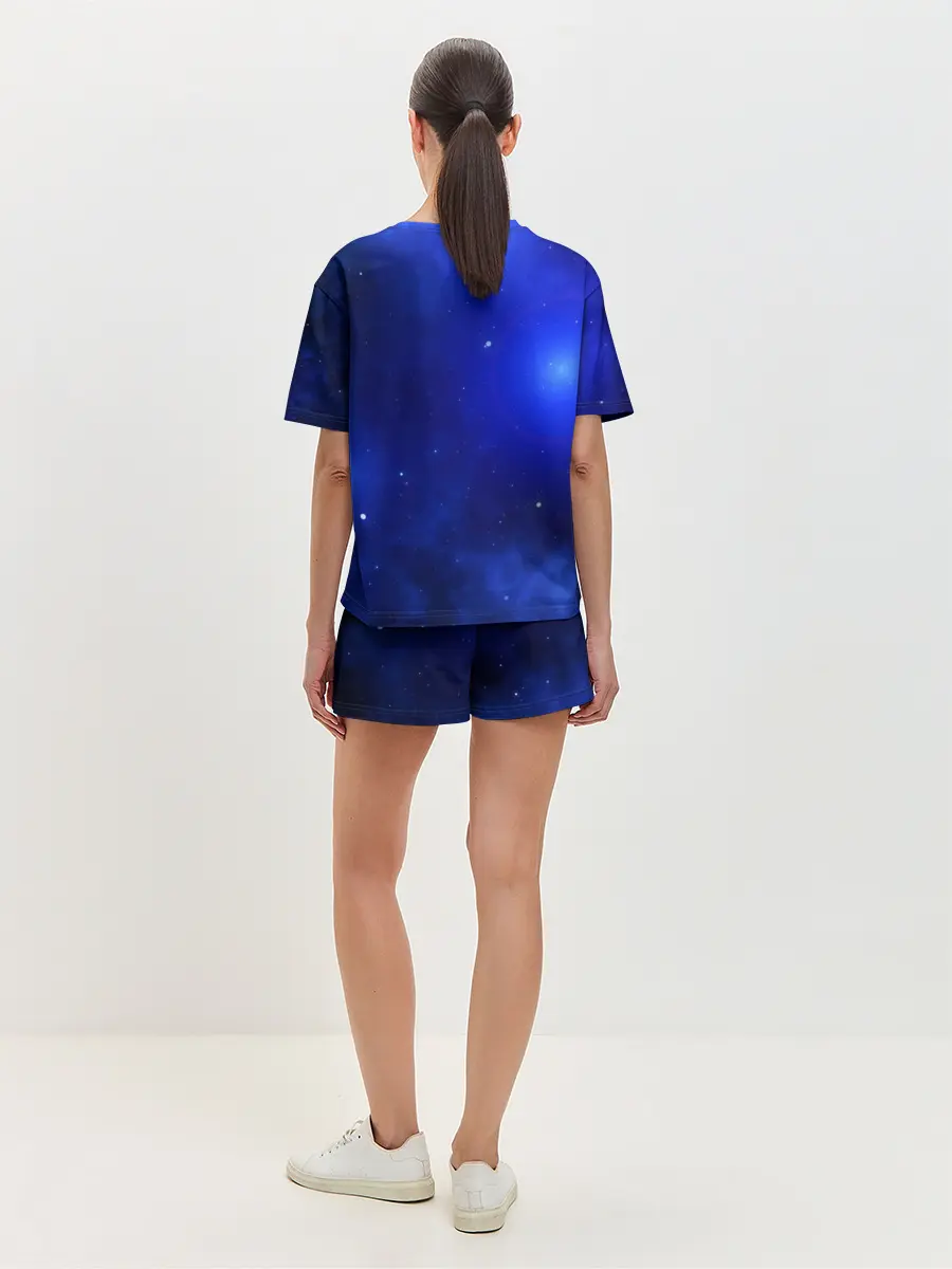 Женская пижама с шортами / Космический тигр
