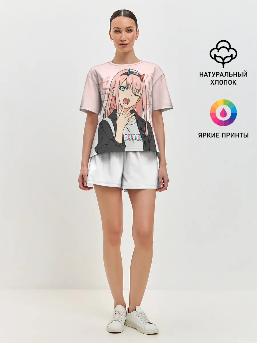 Женская пижама с шортами / Zero Two Darling in the Franxx