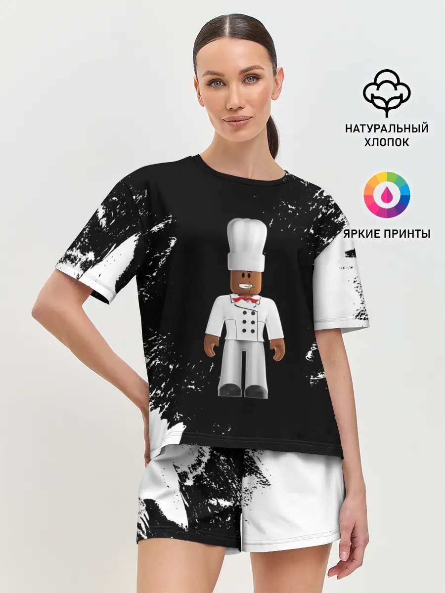 Женская пижама с шортами / ROBLOX | РОБЛОКС | LOGO