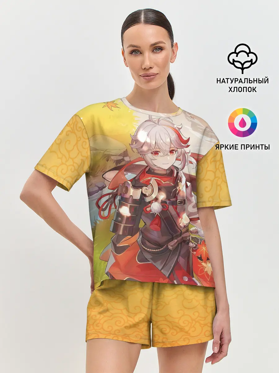 Женская пижама с шортами / Kaedehara Kazuha