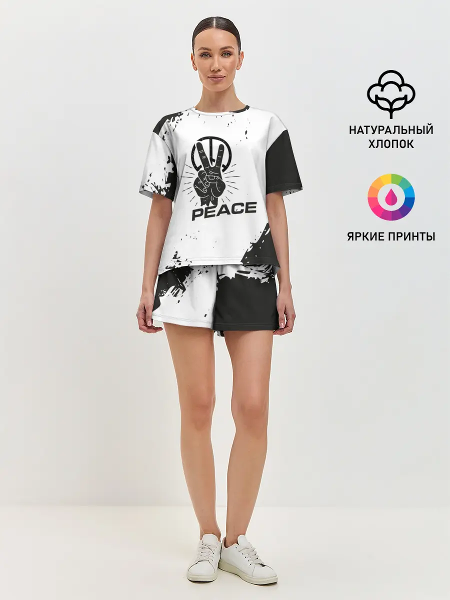 Женская пижама с шортами / Peace | Мир