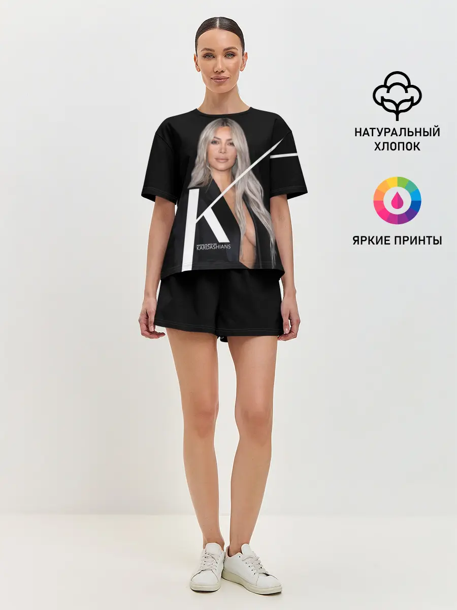 Женская пижама с шортами / Ким Кардашьян