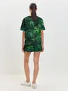 Женская пижама с шортами / Тропическая листва | Тропики
