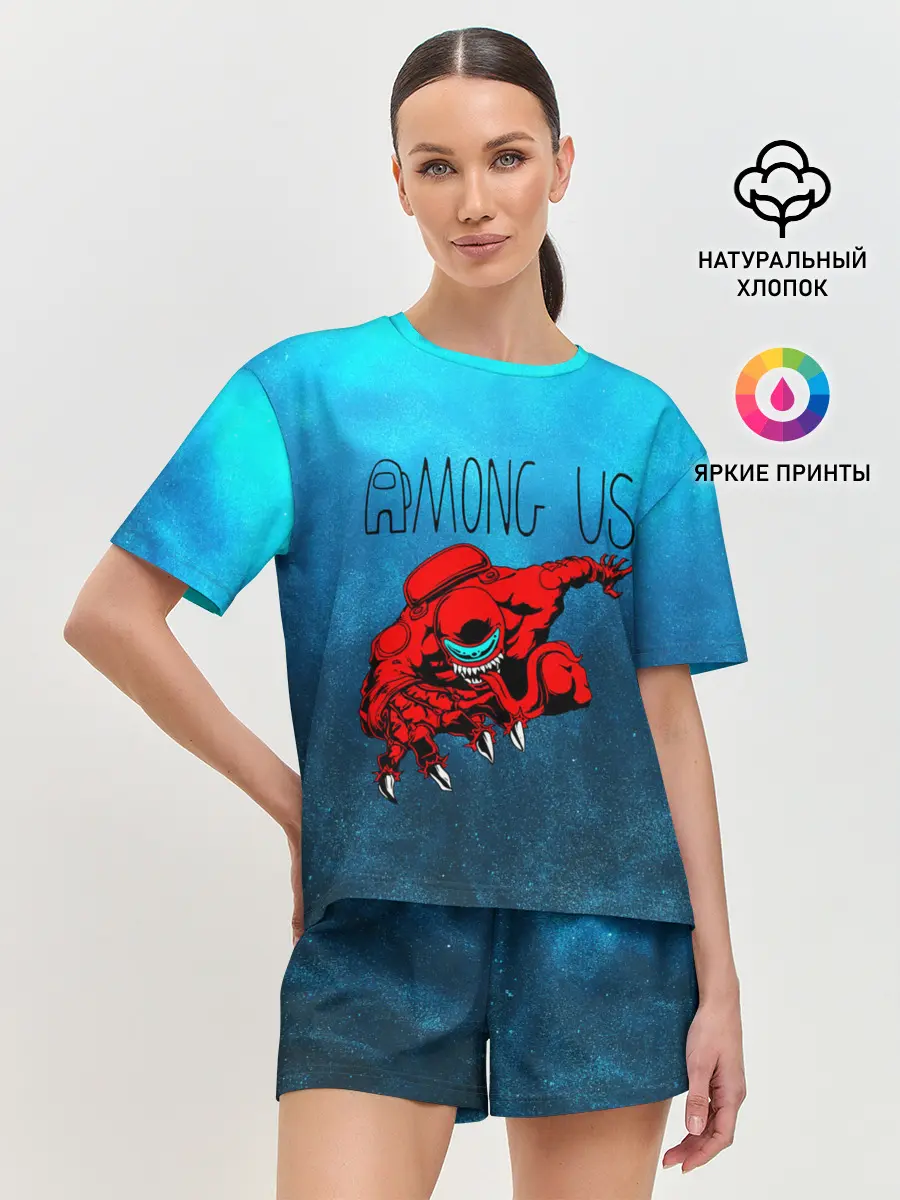 Женская пижама с шортами / Among Us | Imposter