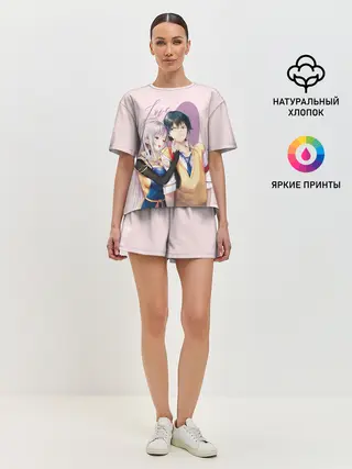 Женская пижама с шортами / Love Rpg