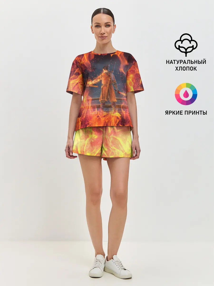 Женская пижама с шортами / Warrior | Sekiro shadows die twice