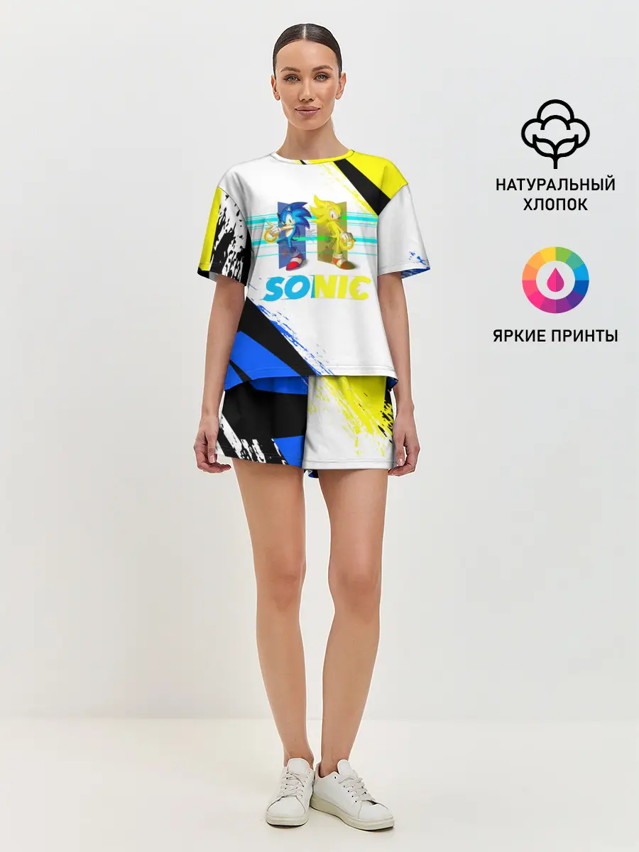 Женская пижама с шортами / СУПЕР СОНИК