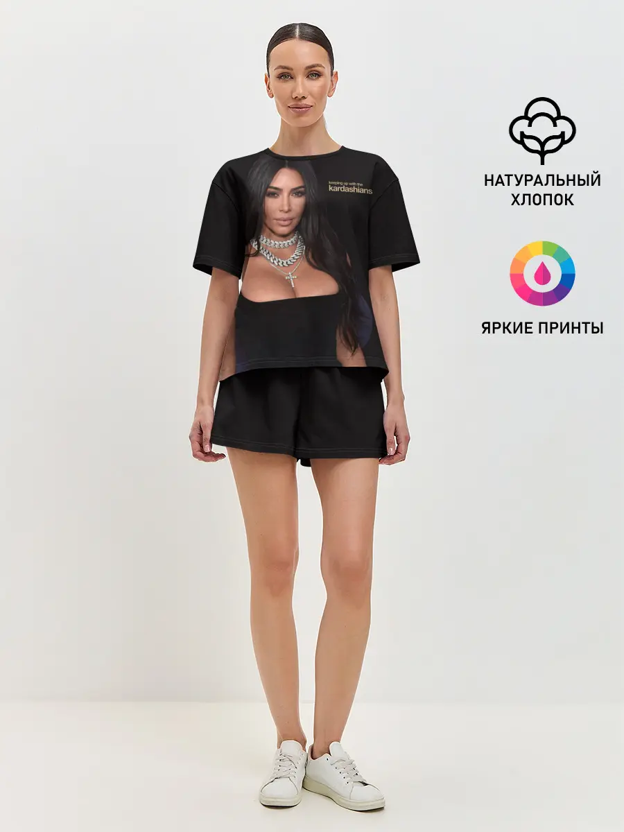 Женская пижама с шортами / Ким Кардашьян