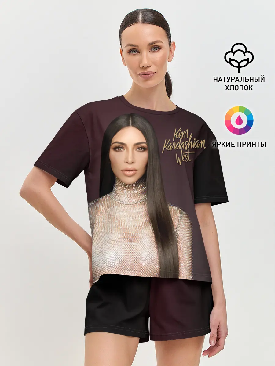 Женская пижама с шортами / Ким Кардашьян