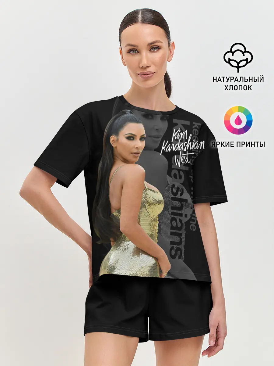 Женская пижама с шортами / Ким Кардашьян