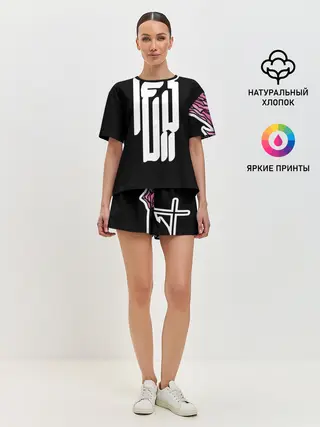 Женская пижама с шортами / DEMON HELLTREST