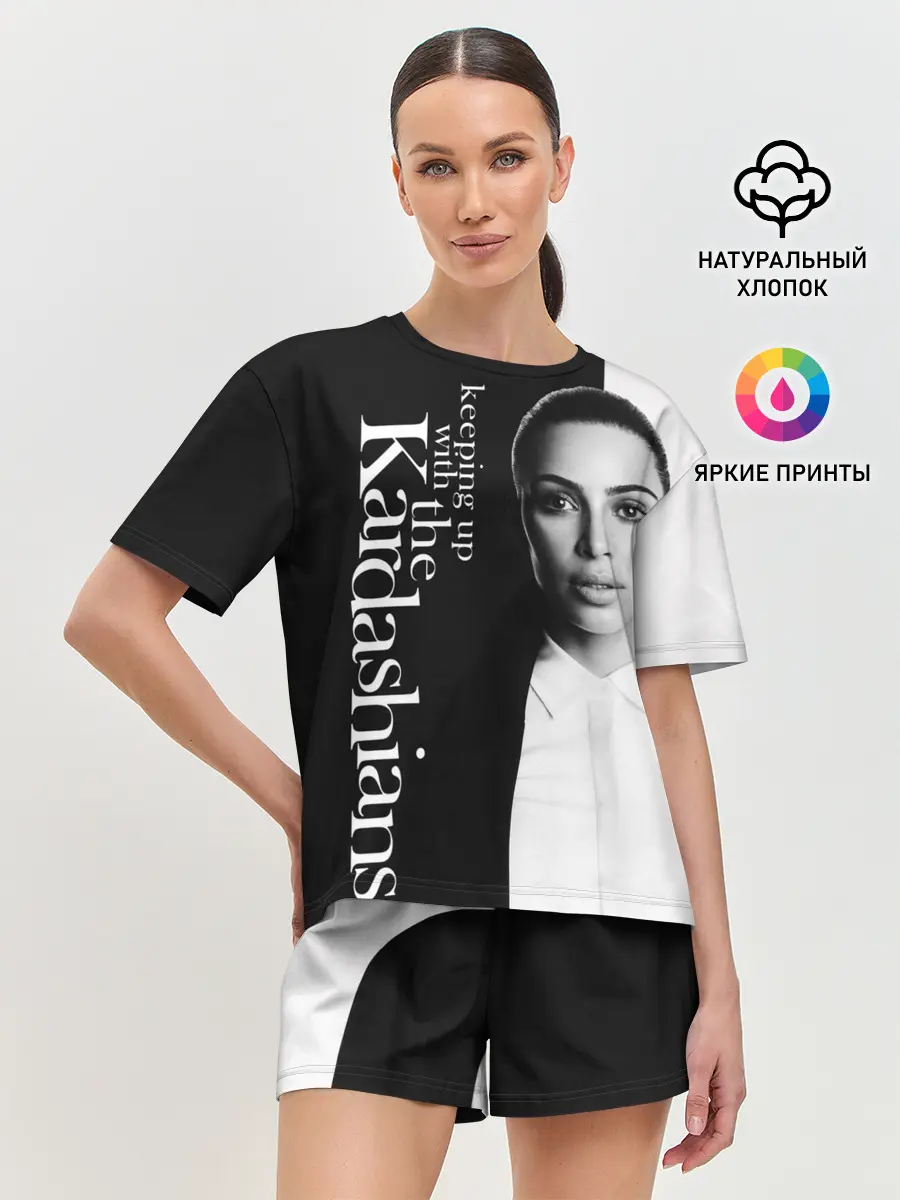 Женская пижама с шортами / Ким Кардашьян