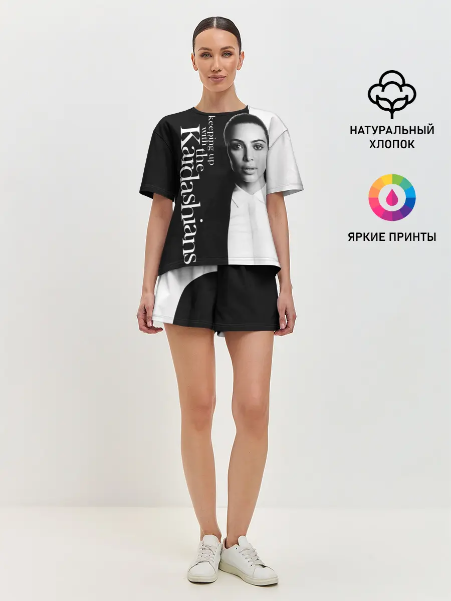 Женская пижама с шортами / Ким Кардашьян