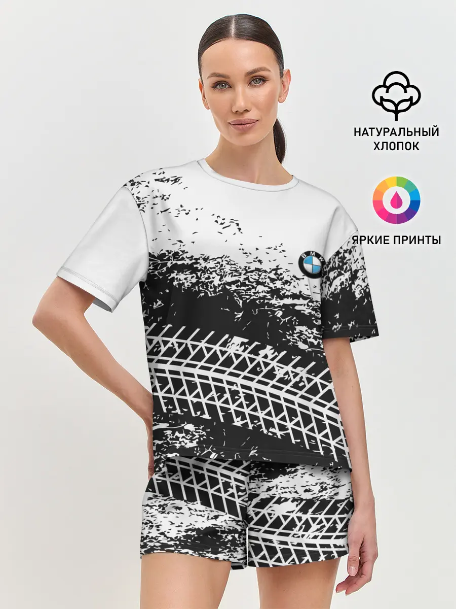 Женская пижама с шортами / СЛЕД БМВ | BMW