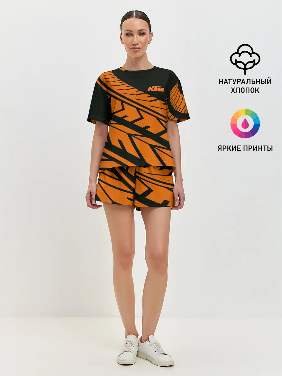 Женская пижама с шортами / ORANGE KTM | КТМ