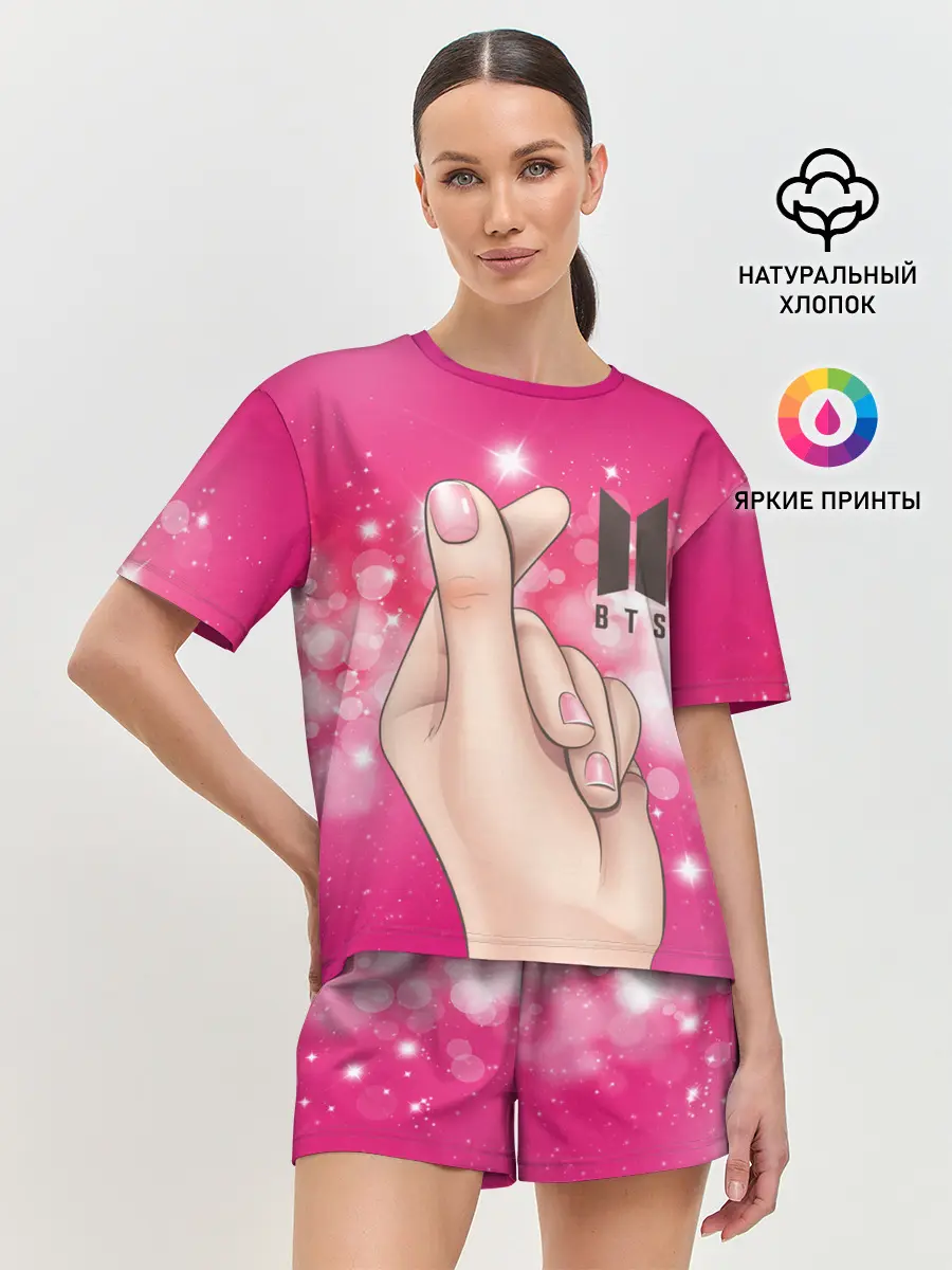 Женская пижама с шортами / BTS | БТС