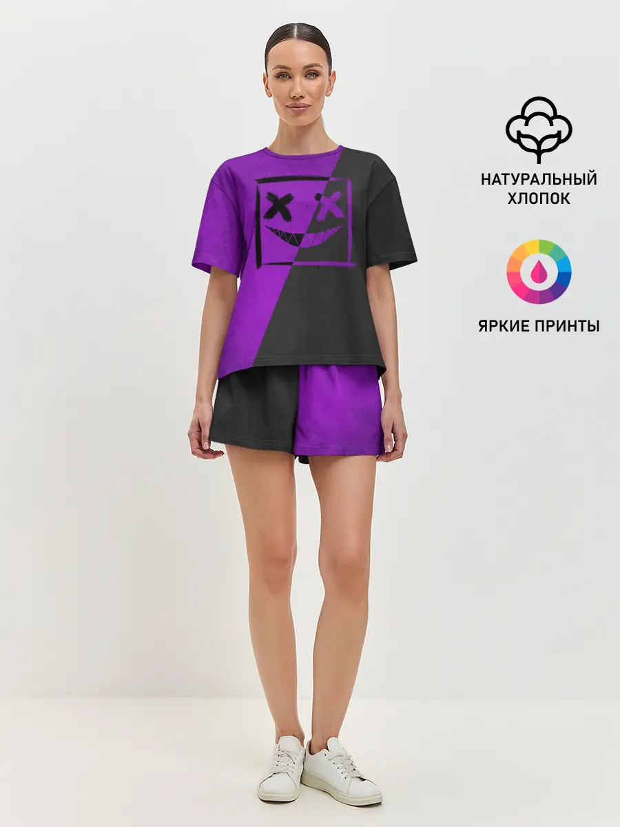 Женская пижама с шортами / Purple Smile