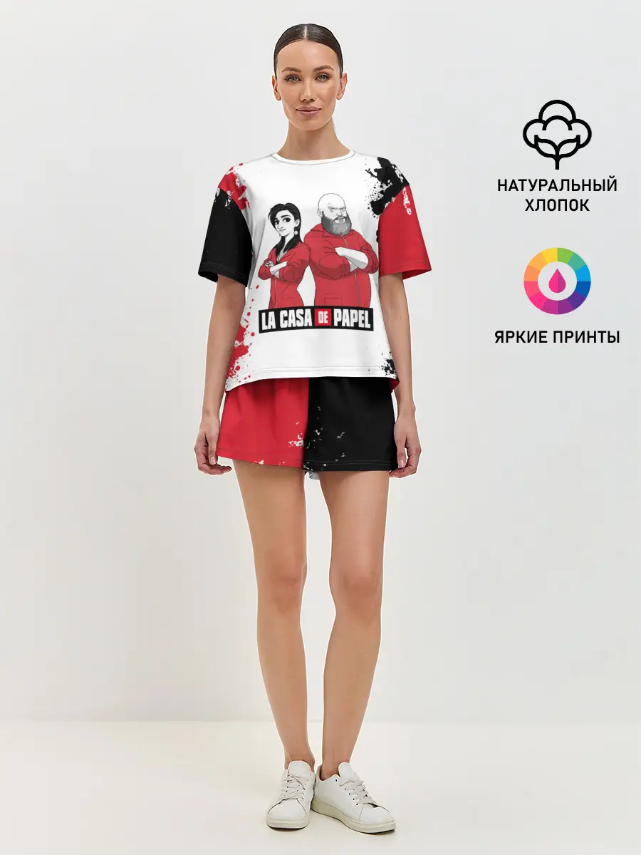 Женская пижама с шортами / Nairobi | Helsinki | La Casa de Papel